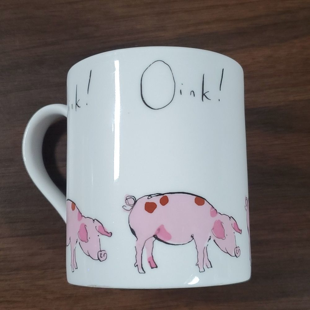 Madeleine Floyd for Mclaggan‎ Smith Mugs Pigs Oink! Made in Scotland